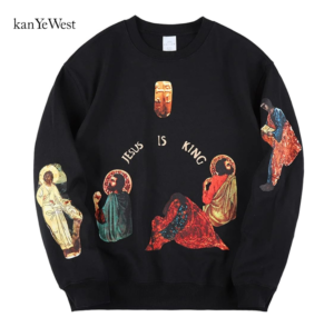 Jesus Is King Printed Pullover Sweatshirt